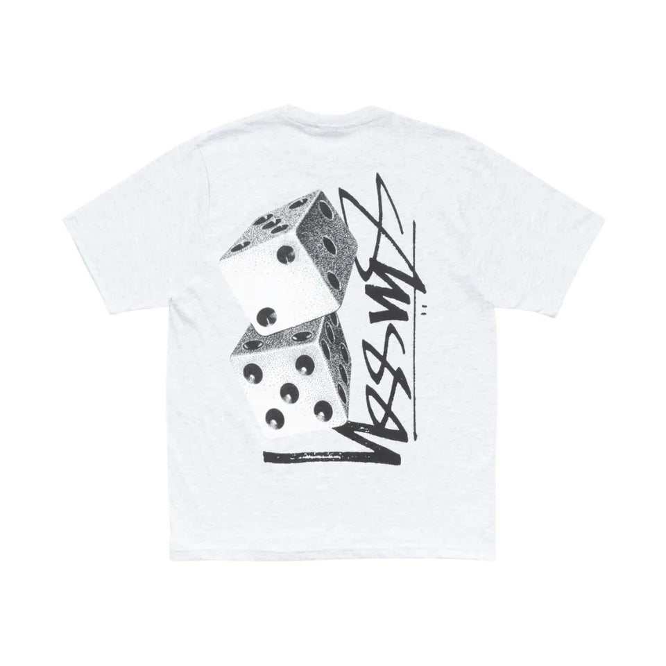 Stüssy Tall Dice Tee Ash Heather — oryginalna koszulka Stüssy z certyfikatem autentyczności | NWK Store