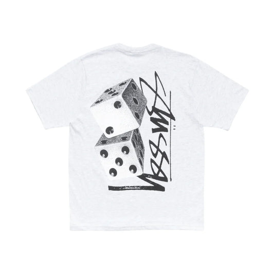 Stüssy Tall Dice Tee Ash Heather — oryginalna koszulka Stüssy z certyfikatem autentyczności | NWK Store