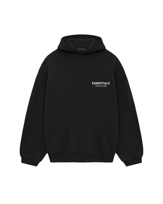 Bluza Essentials Fear of God Fleece Hoodie Black — przód