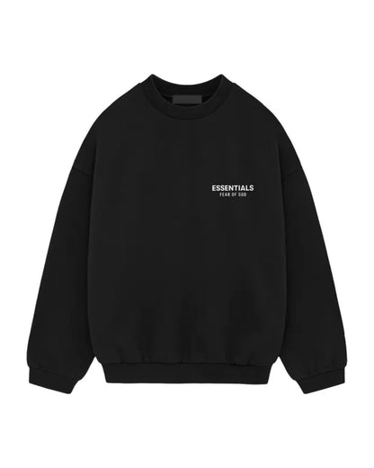 Bluza Essentials Fear of God Fleece II Crewneck Black — przód