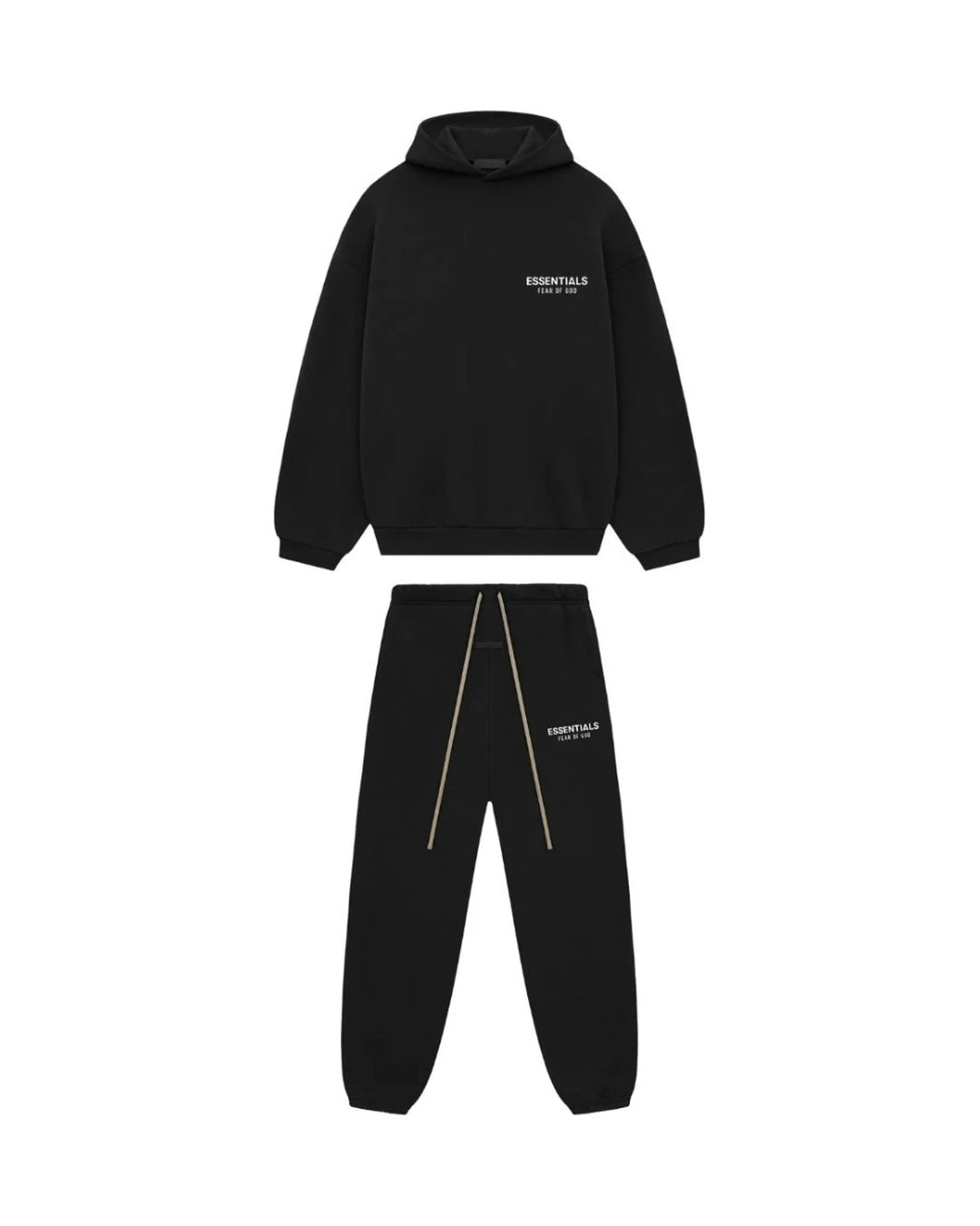 Komplet dresowy Essentials Fear of God FW24 Fleece Black — komplet