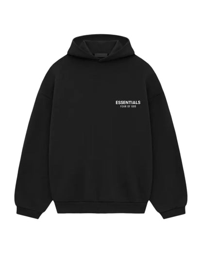 Komplet dresowy Essentials Fear of God FW24 Fleece Black — bluza przód