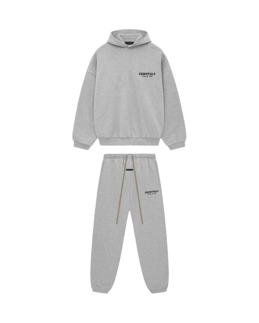 Komplet dresowy Essentials Fear of God FW24 Fleece Light Heather Grey — komplet
