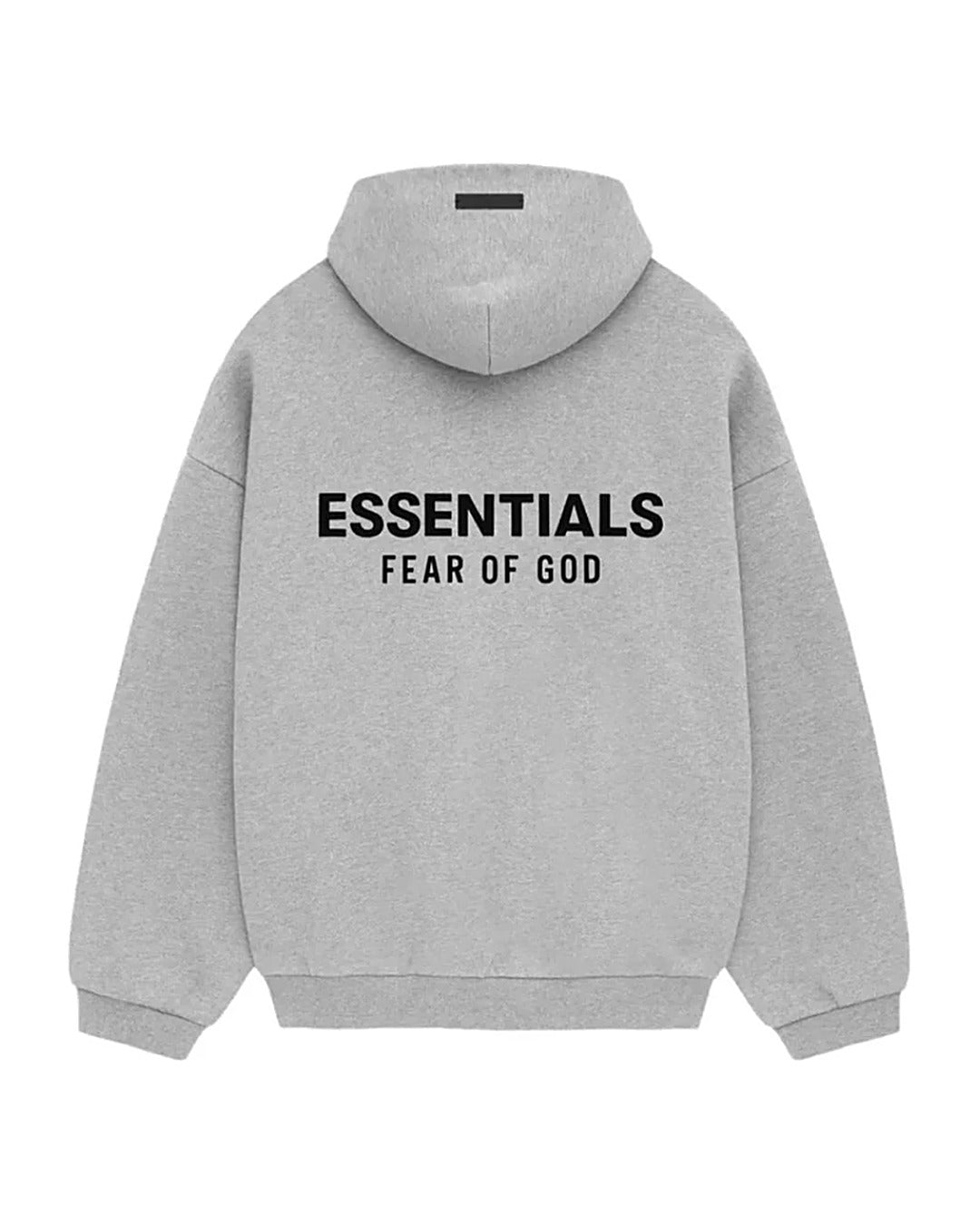 Komplet dresowy Essentials Fear of God FW24 Fleece Light Heather Grey — bluza tył