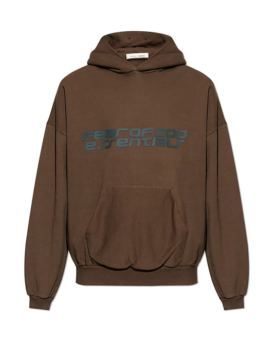 Bluza Essentials Fear of God 90s Hoodie Brown — przód