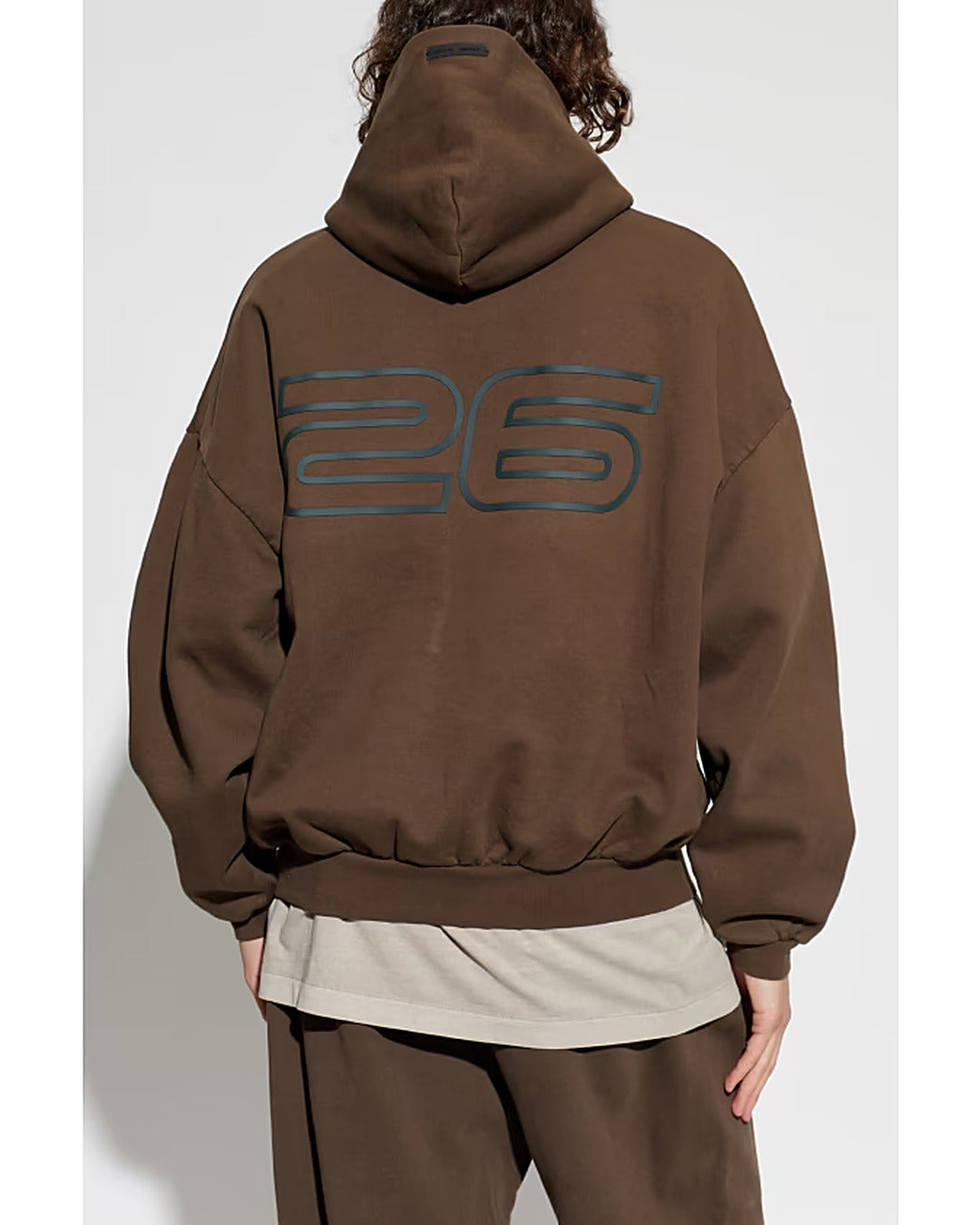 Bluza Essentials Fear of God 90s Hoodie Brown — tył