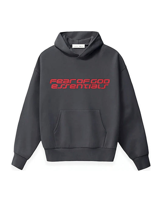 Bluza Essentials Fear of God 90s Hoodie Iron Grey — przód