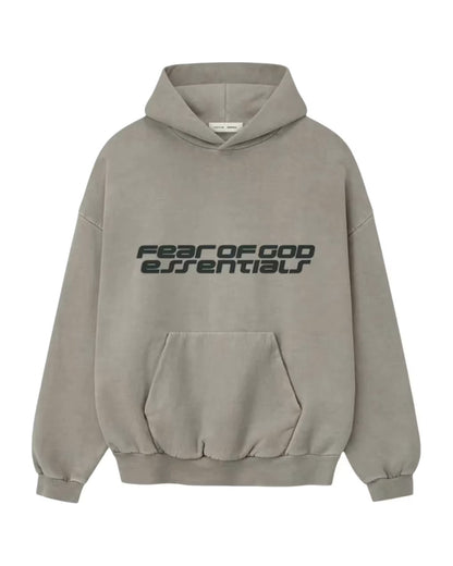 Bluza Essentials Fear of God 90s Hoodie Smoke Grey — przód