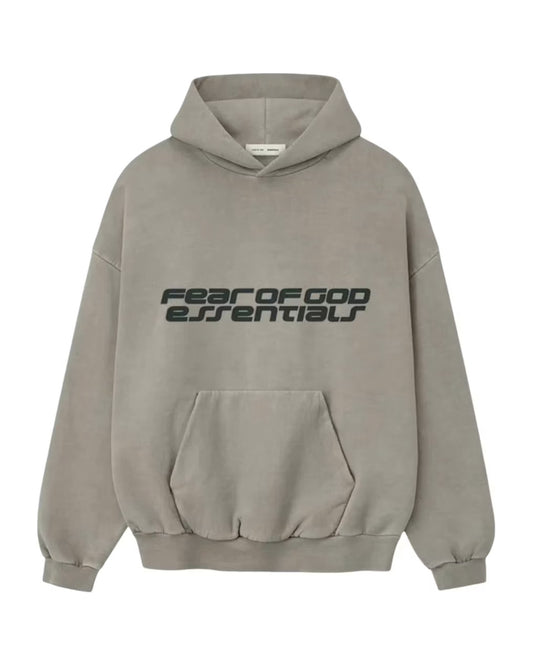 Bluza Essentials Fear of God 90s Hoodie Smoke Grey — przód