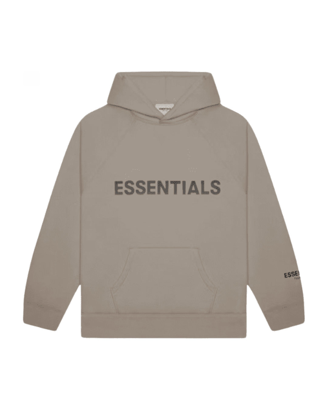 Bluza Essentials Fear of God Pullover Hoodie Applique Logo Taupe — przód