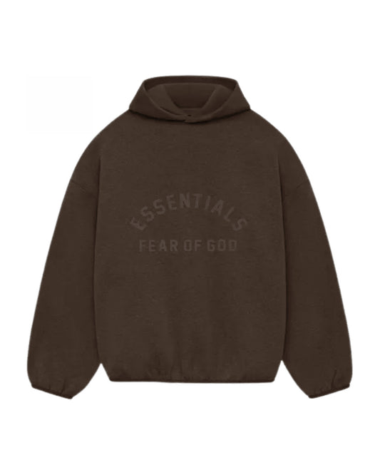 Bluza Essentials Fear of God Nylon Fleece Hoodie Heather Wood — przód