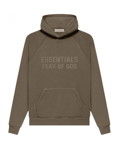 Bluza Essentials Fear of God Season 2023 Hoodie Khaki — przód