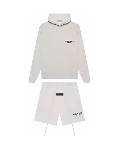 Komplet Essentials Fear of God Light Oatmeal — bluza + szorty — obie części