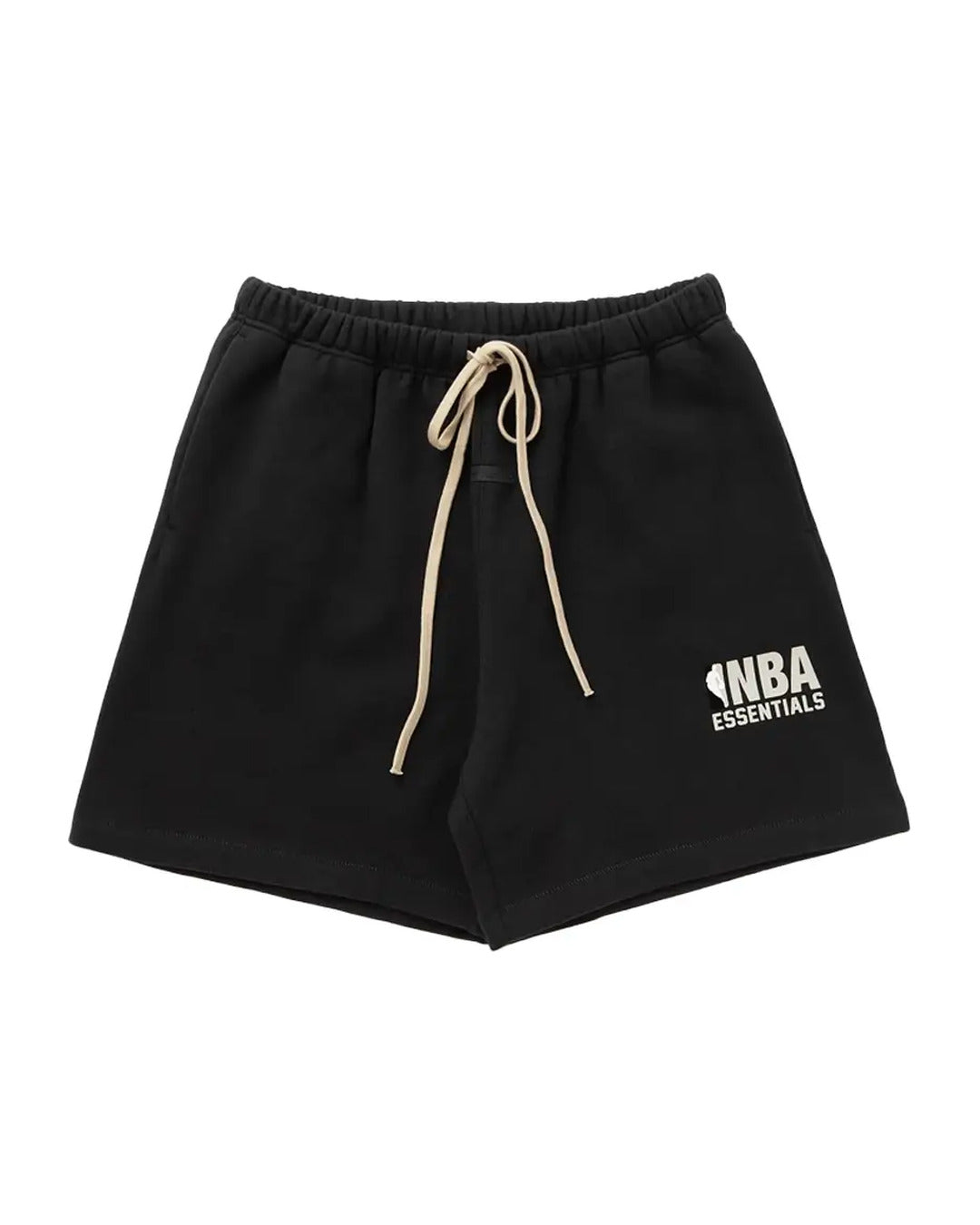 Szorty Essentials Fear of God NBA Black Dark Logo — przód