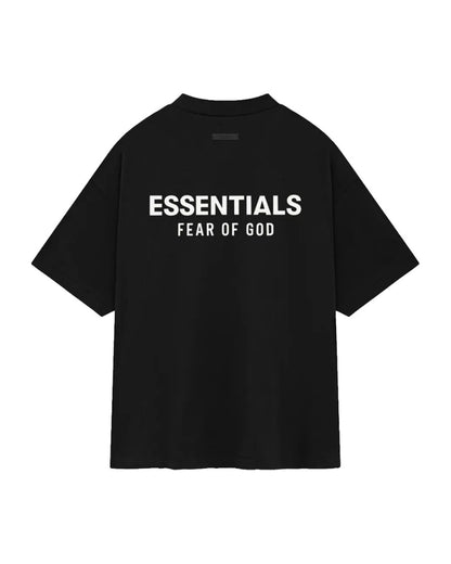 Koszulka Essentials Fear of God FW24 Jersey Crewneck Tee Black — tył