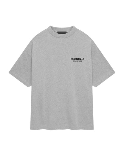 Koszulka Essentials Fear of God Jersey Crewneck Tee Light Heather Grey — przód
