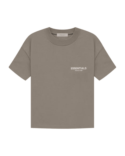 Koszulka Essentials Fear of God Jersey Crewneck Tee Taupe — przód