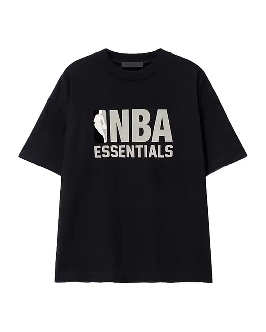 Koszulka Essentials Fear of God NBA T-Shirt Black Dark Logo — przód