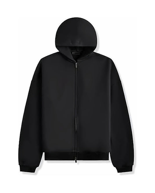 Bluza rozpinana Essentials Fear of God FW24 Heavy Fleece Zip-Up Black — przód