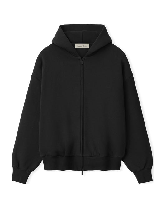 Bluza rozpinana Essentials Fear of God SS26 Classic Zip-Up Black — przód
